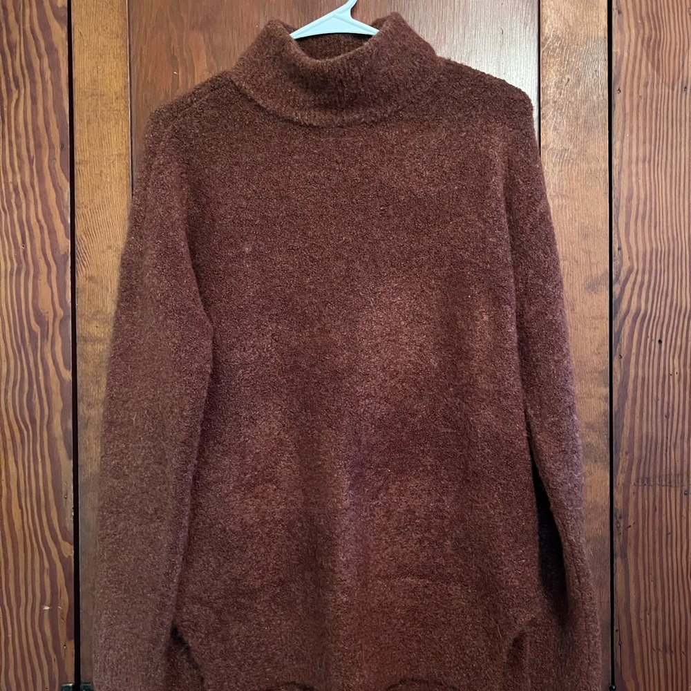 Abercrombie & Fitch Brown Cowl Neck Sweater